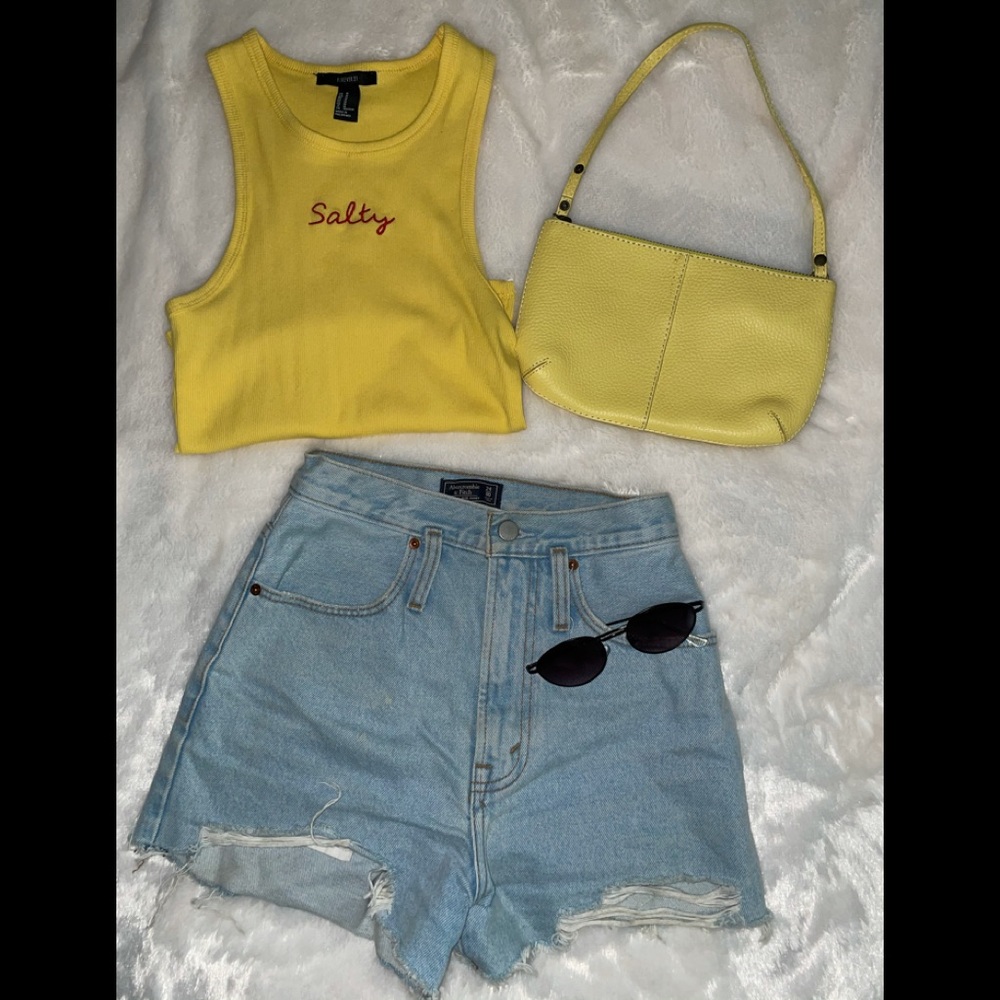 F21 Salty yellow tank💛